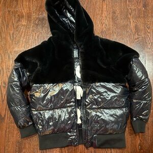 SAVE THE DUCK Black Puffer Jacket